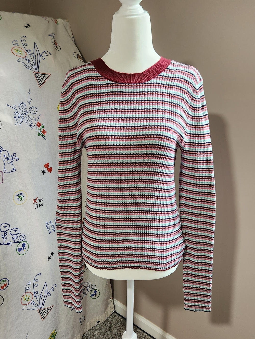 American Eagle Striped Long Sleeve